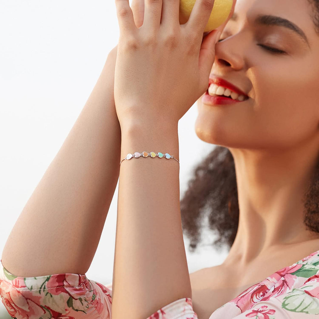 Bracelet en argent sterling avec empreinte de patte de chien – Ajustable