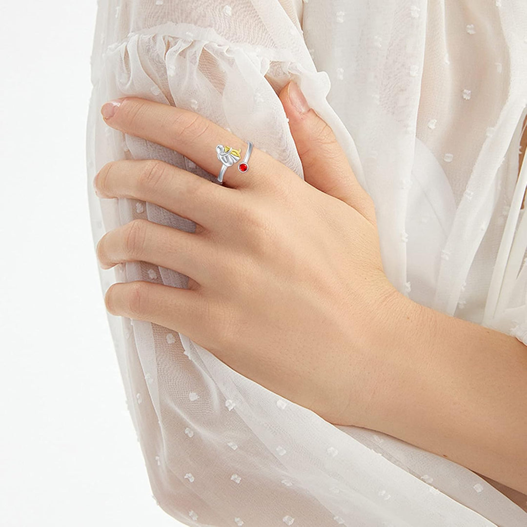 Collier réglable pour chiens avec figure féminine en argent 925