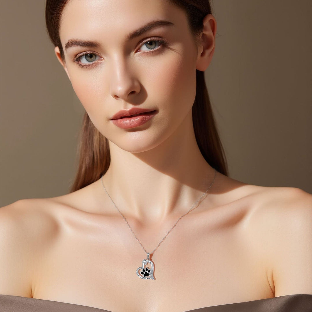 Collier Heart & Paw - Un souvenir des compagnons fidèles