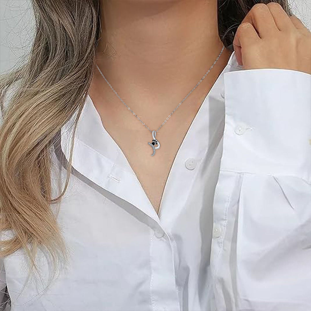 Collier avec pendentif Patte 'Ami Fidélité'